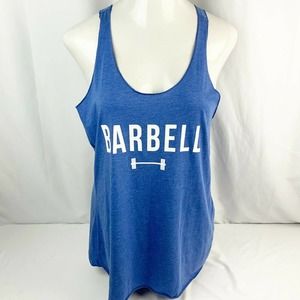 Barbell Athletic Apparel Womens XL Dark Blue Tank Top Shirt New Gym